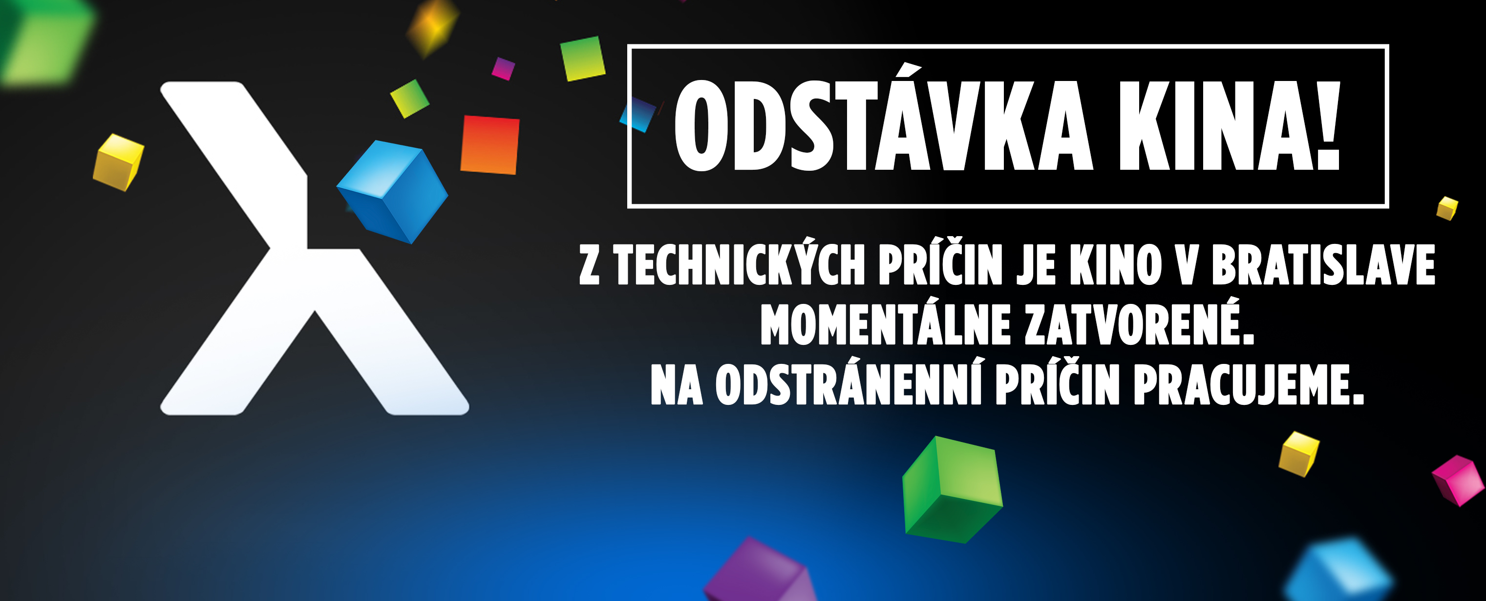 ODSTÁVKA KINA BORY MALL