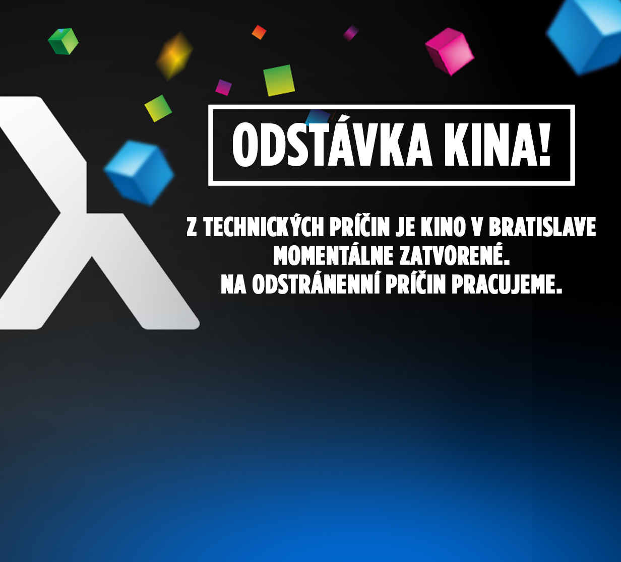 ODSTÁVKA KINA BORY MALL