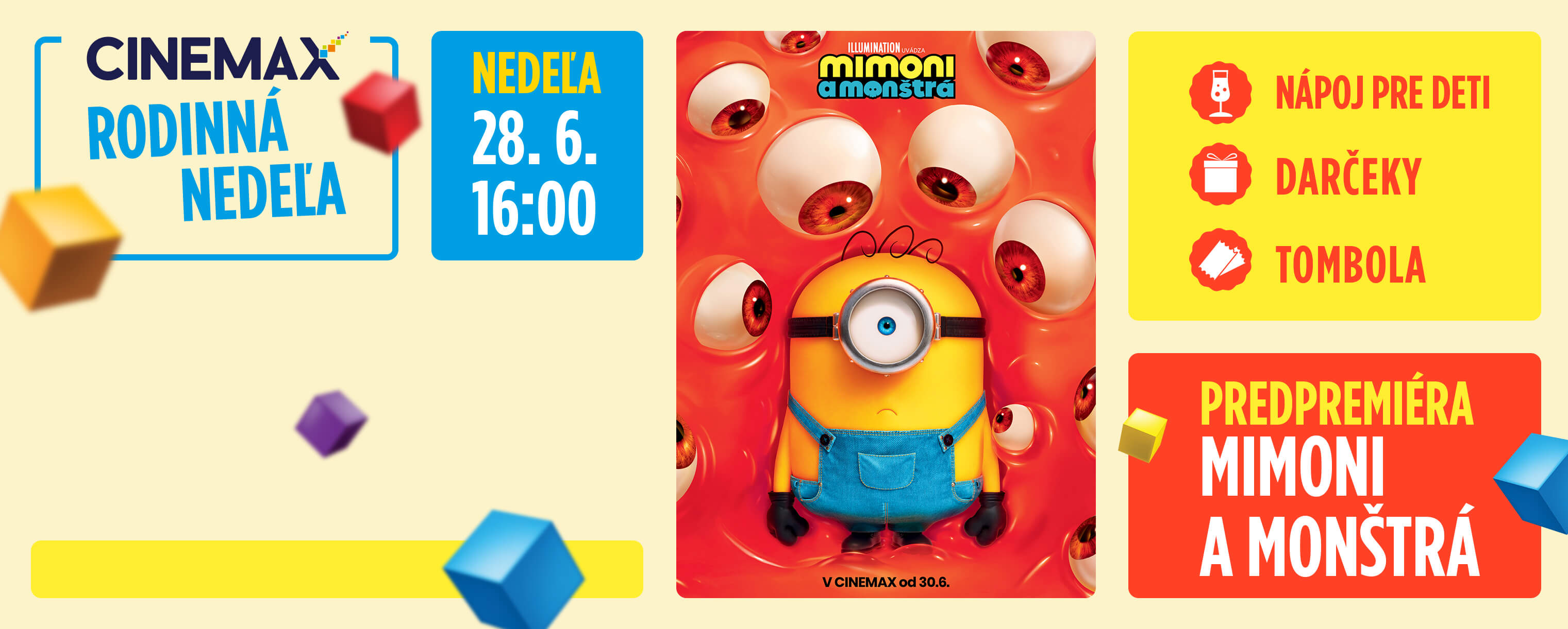RODINNÁ NEDEĽA: MIMONI A MONŠTRÁ