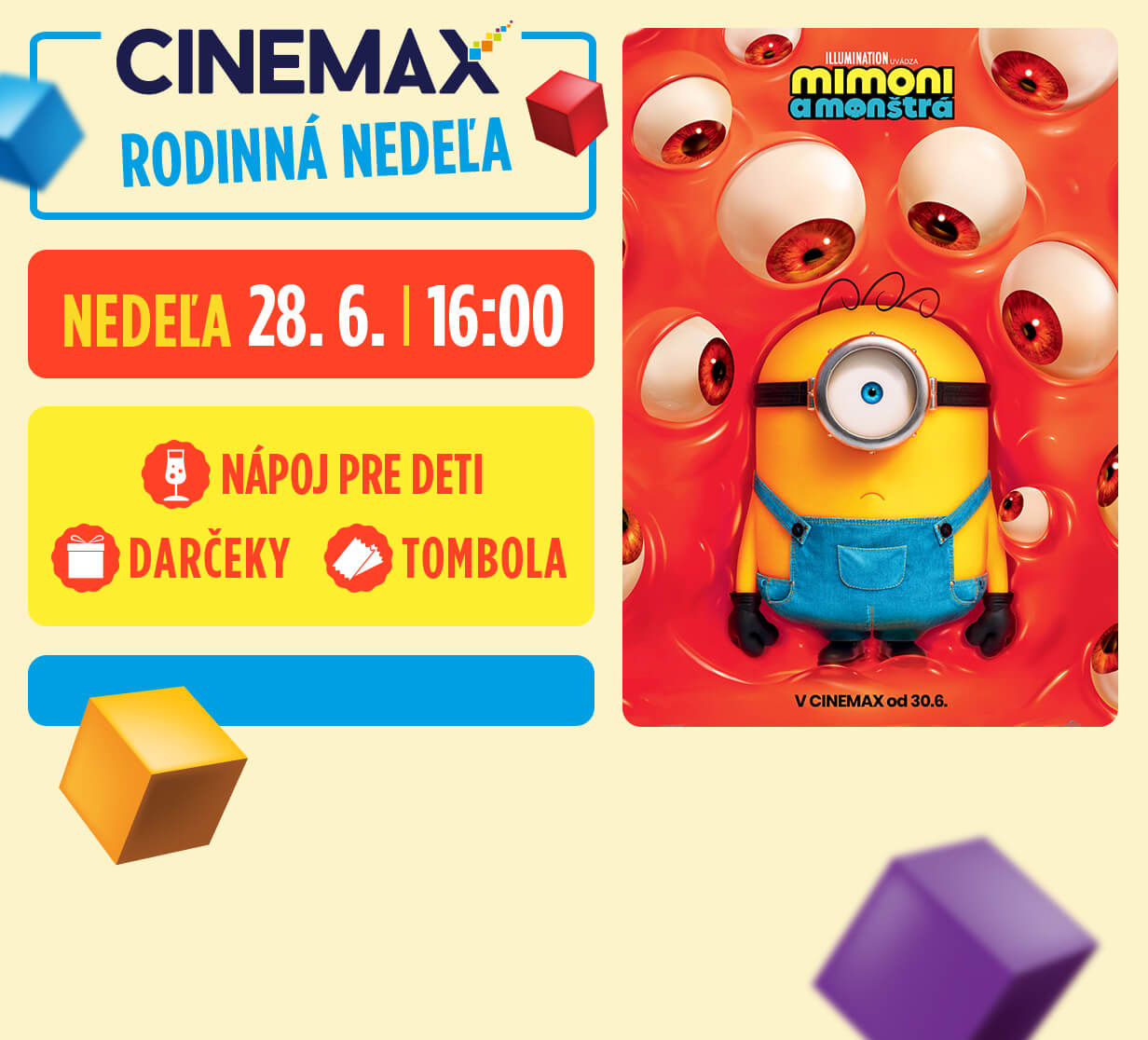 RODINNÁ NEDEĽA: MIMONI A MONŠTRÁ