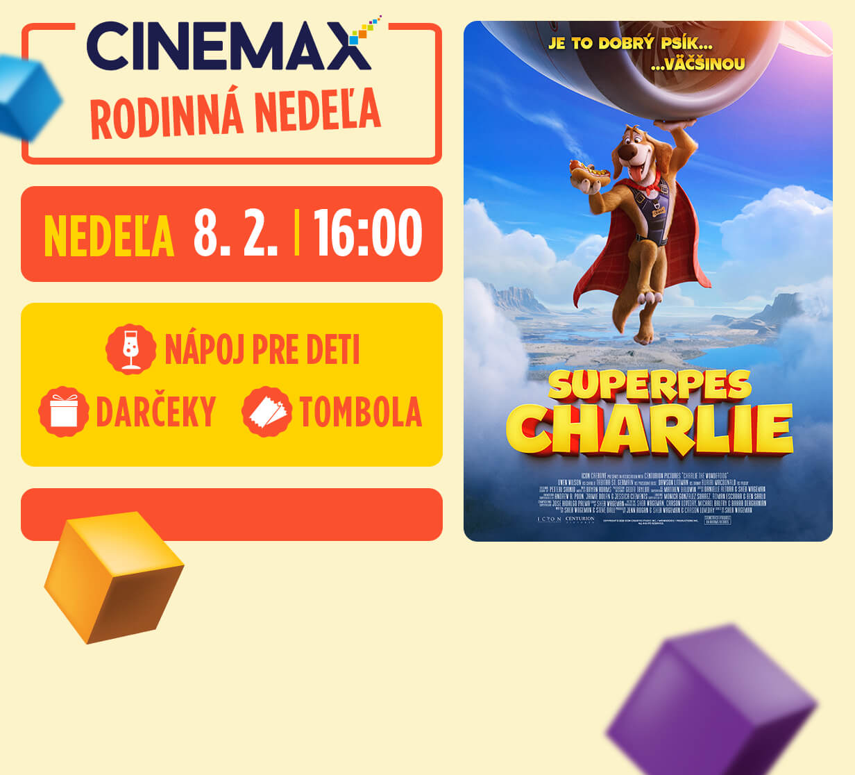 Rodinná nedeľa: Superpes Charlie