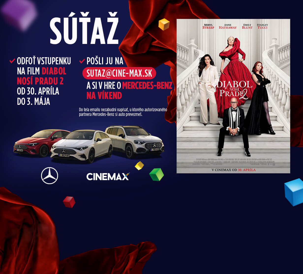 Vyhraj MERCEDES-BENZ na víkend