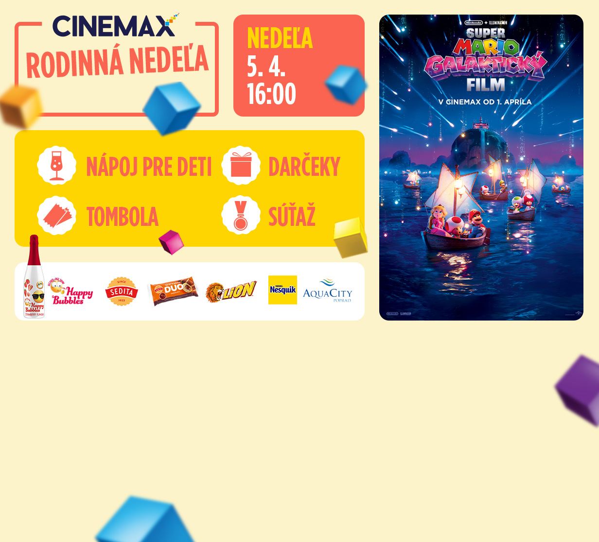 Rodinná nedeľa: Super Mario galaktický film