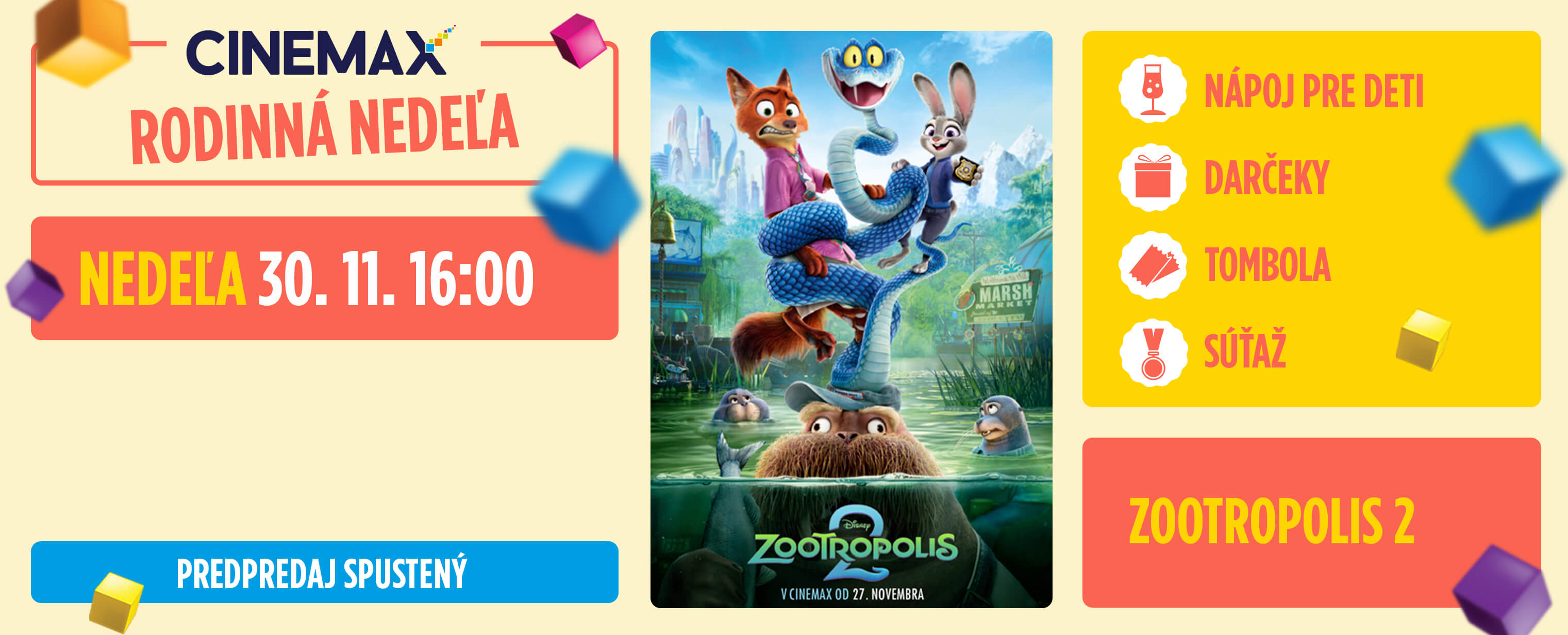 Rodinná nedeľa: Zootropolis 2
