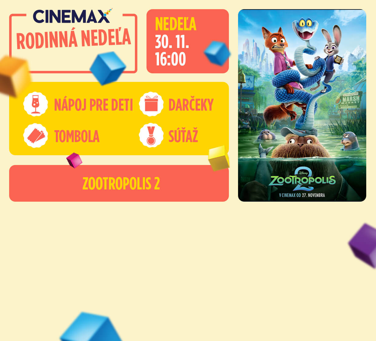 Rodinná nedeľa: Zootropolis 2