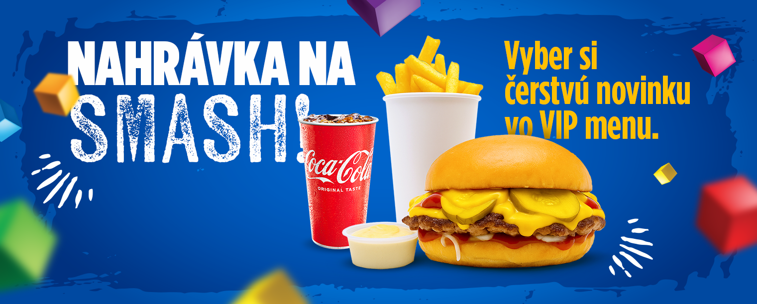 Nový Smash burger vo VIP Lounge